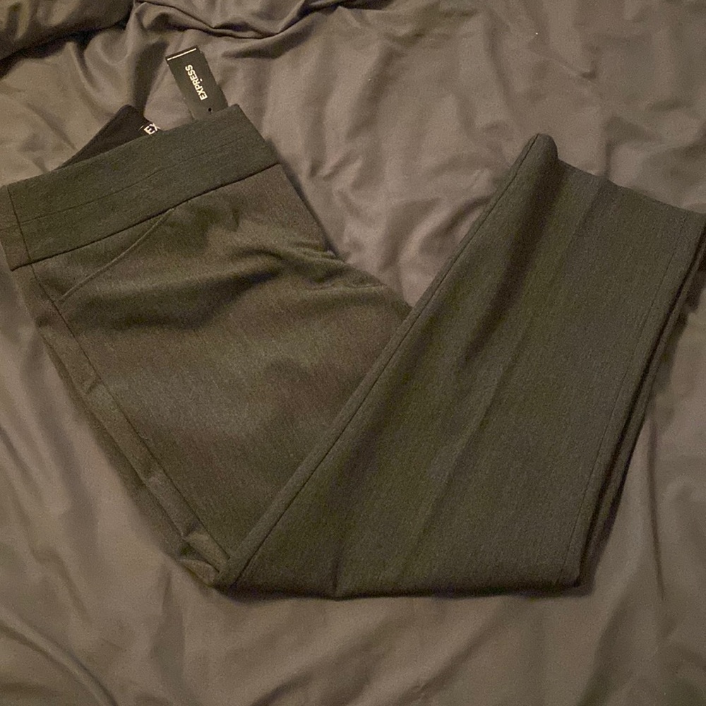 Express editor grey crop pants size 00